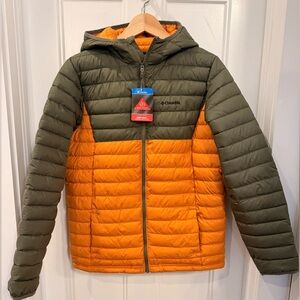 Columbia youth Powder Light II hooded coat.